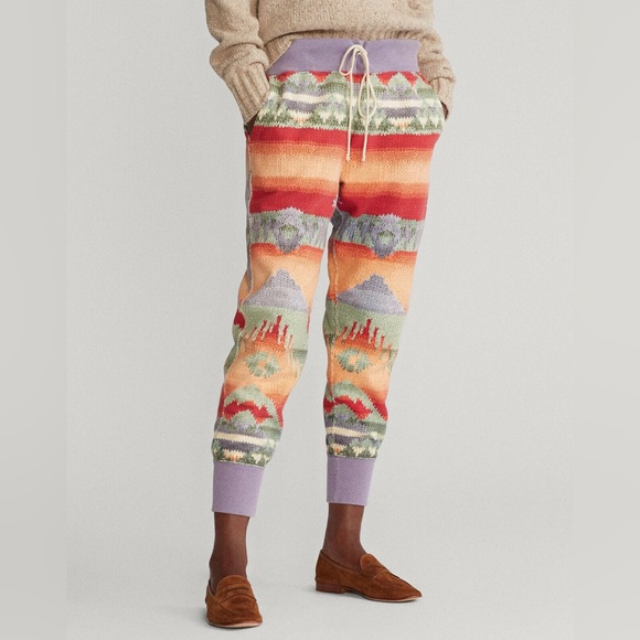 Polo Ralph Lauren Pants - Polo Ralph Lauren Aztec Southwestern Fleece Jogger Sweatpants